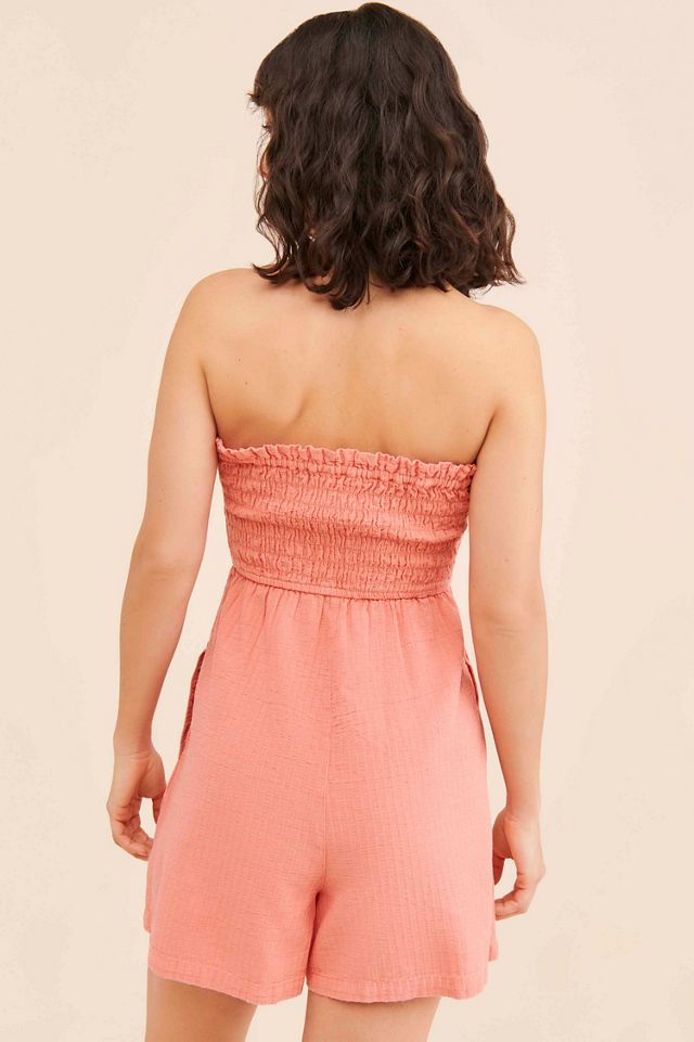 Pilcro Sleeveless Smocked Romper #1