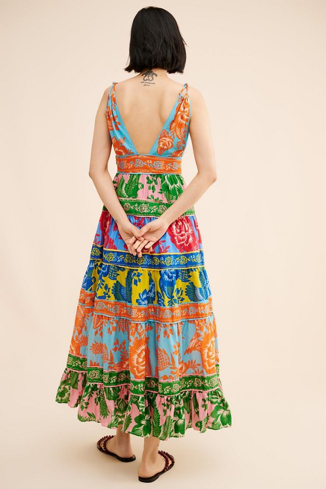 FARM Rio Lace Garden Mix Maxi Dress #1