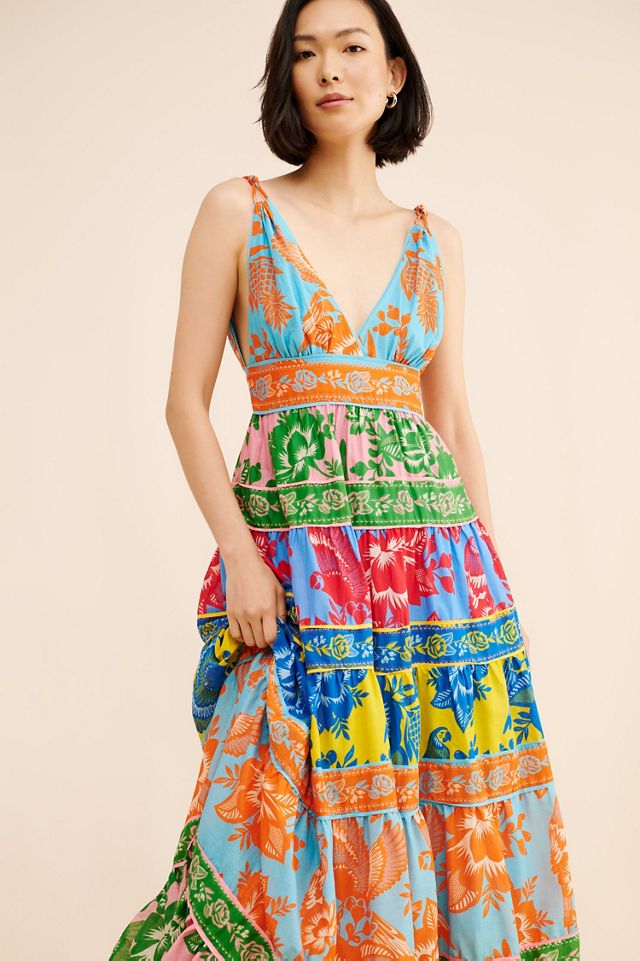 FARM Rio Lace Garden Mix Maxi Dress #3