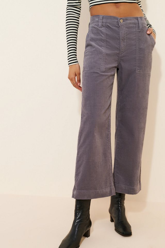 AG Jeans Saige Corduroy Wide Leg Crop Jeans #3