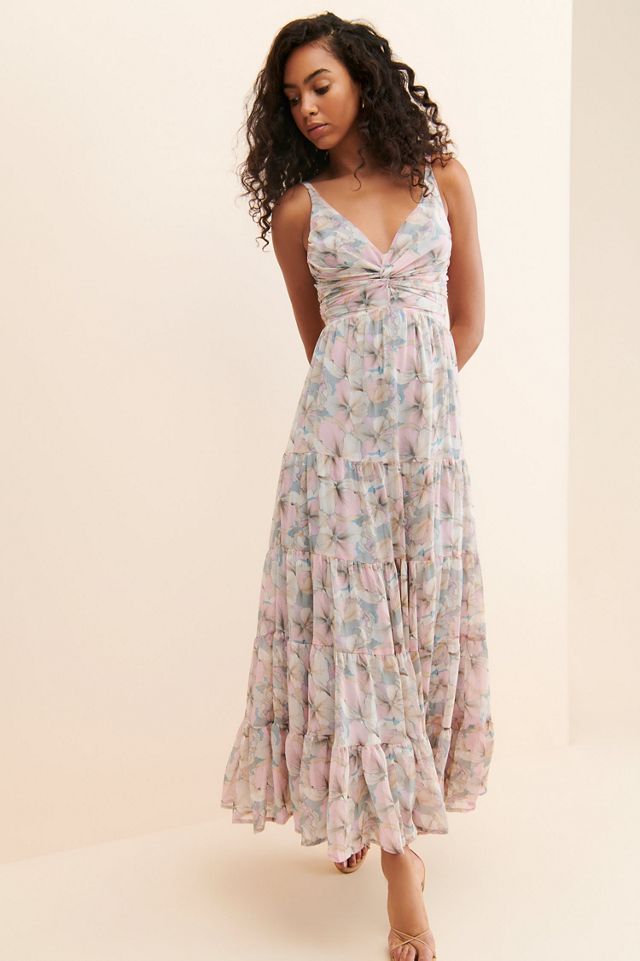 ASTR the Label Floral Twist-Front Maxi Dress #3