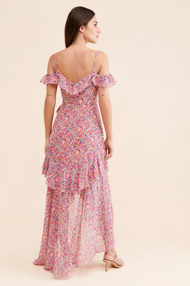 ASTR the Label Ruffle High-Low Maxi Dress #1