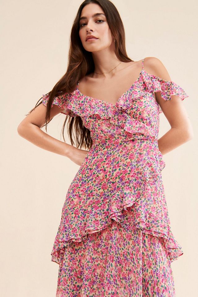 ASTR the Label Ruffle High-Low Maxi Dress #3