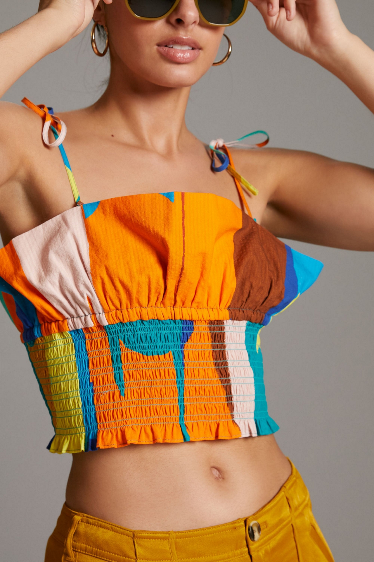 Plenty by Tracy Reese Colorblock Tie-Strap Cami