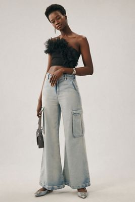 Pilcro Wide-Leg Cargo Jeans