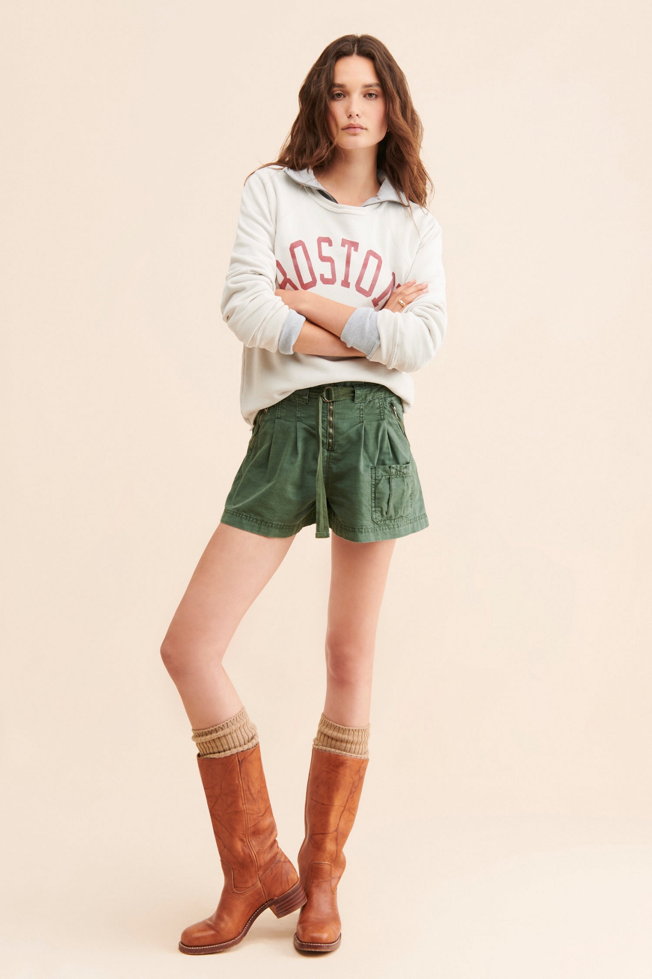 High-Rise Parachute Shorts