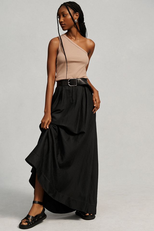 Pilcro The Zeda Ribbed One-Shoulder Top #3