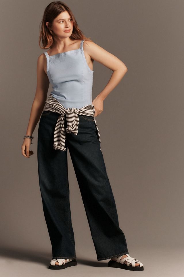 Maeve Sleeveless Straight-Neck Top #3