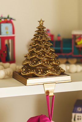 New York City Ballet Stocking Holder In Gold