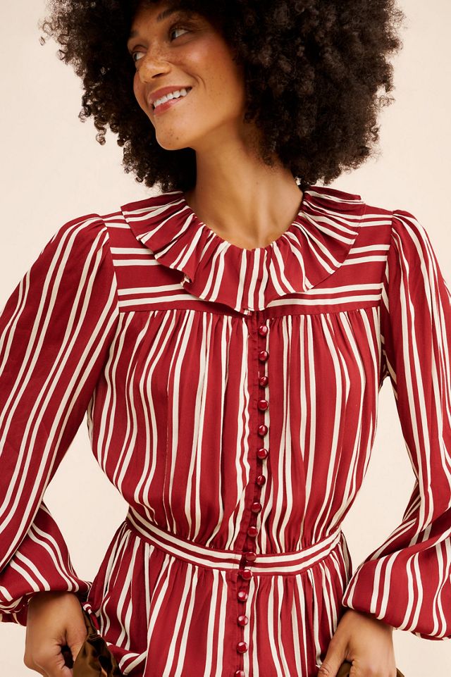 Plenty by Tracy Reese Balloon Sleeve Buttoned Blouse #2