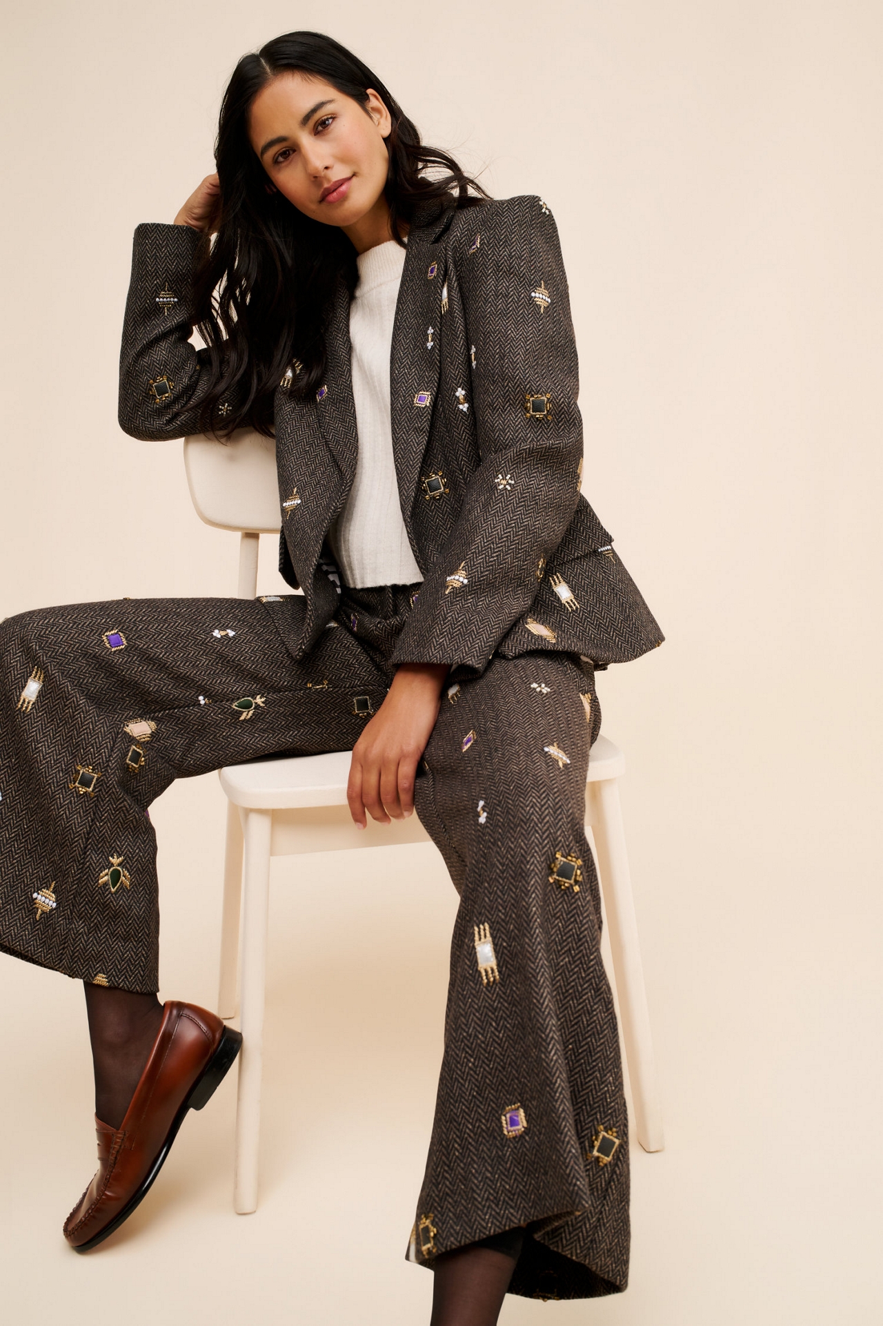 Nikita Mhaisalkar Decorated Wool Blend Menswear Pants