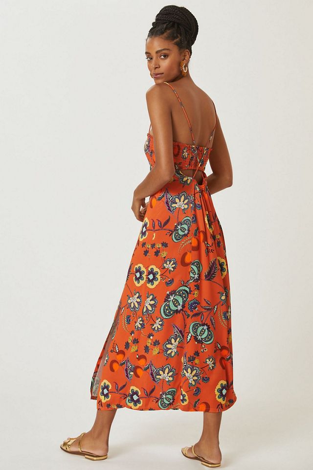 Maeve Floral Cross-Back Maxi Dress #1