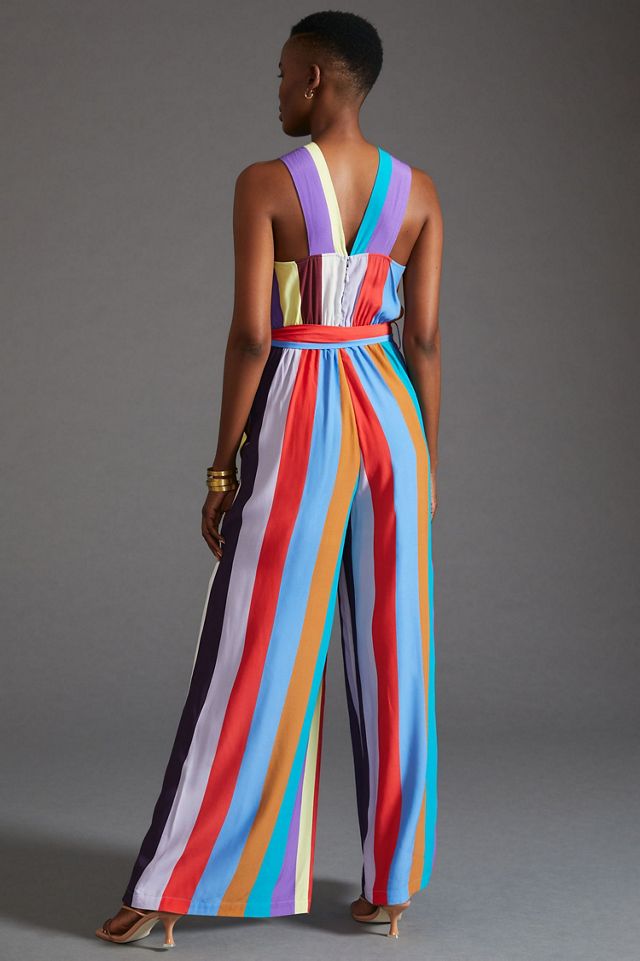 Plenty by Tracy Reese Criss-Cross Striped Jumpsuit #1