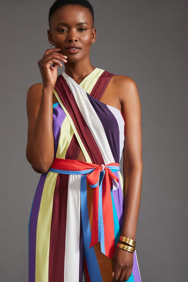 Plenty by Tracy Reese Criss-Cross Striped Jumpsuit #2