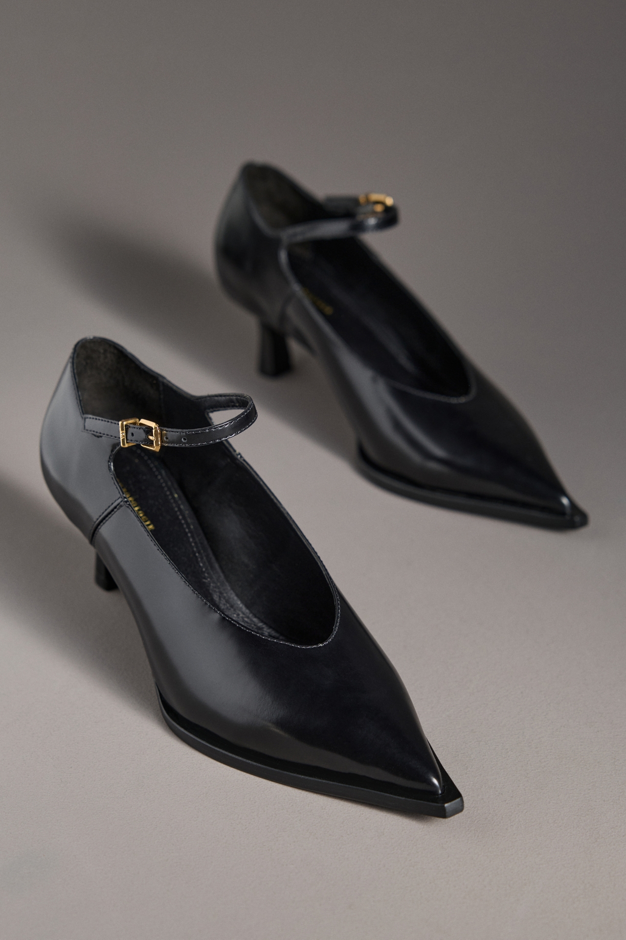 By Anthropologie Western Kitten-Heel Pumps