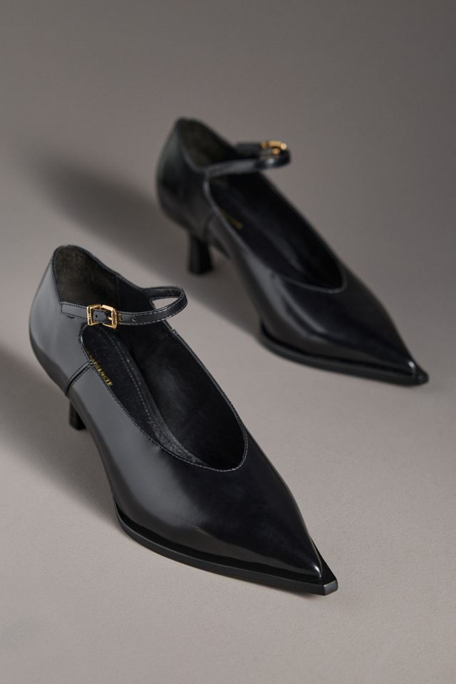 By Anthropologie Western Kitten-Heel Pumps #1