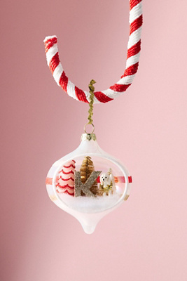 Anthropologie Party Animal Monogram Ornament In Multi