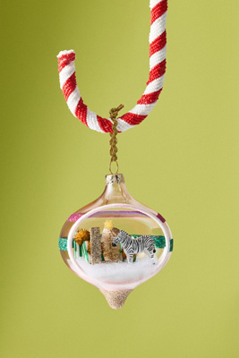 Anthropologie Party Animal Monogram Ornament In Multi