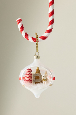 Anthropologie Party Animal Monogram Ornament In Multi
