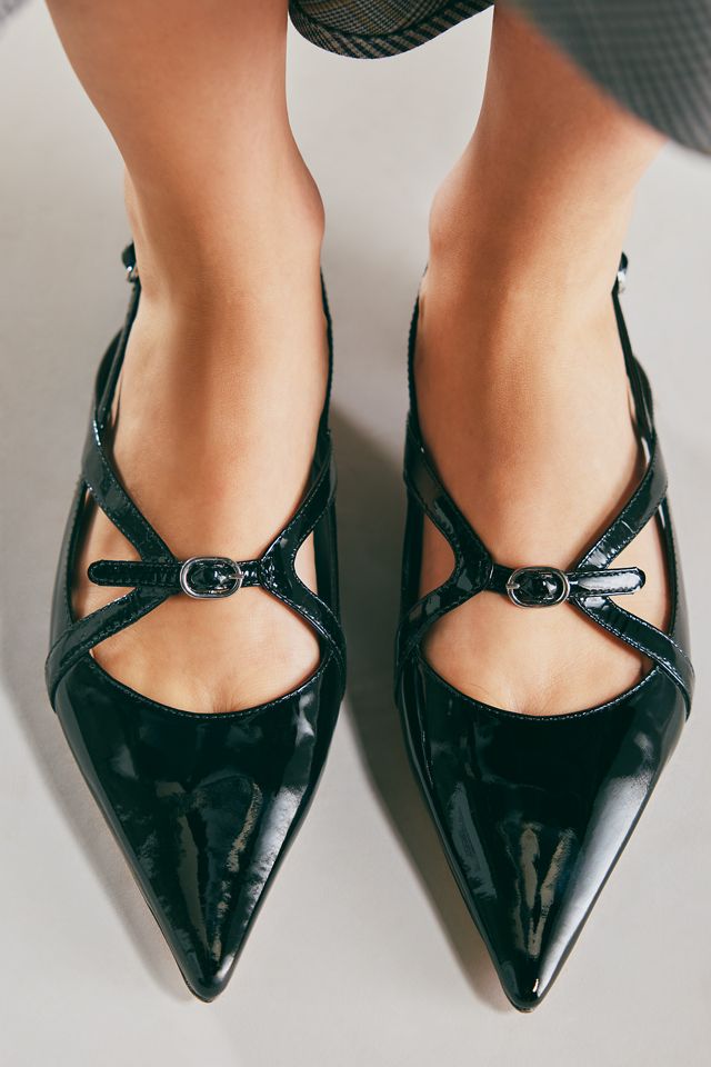 Maeve Buckled Slingback Kitten Heels #2