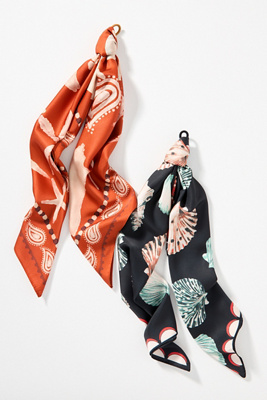 By Anthropologie Palm Printed Hair Scarves, Set Of 2