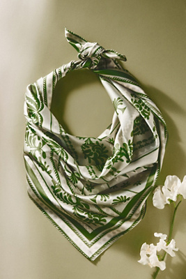 By Anthropologie Palm Printed Hair Scarves, Set Of 2