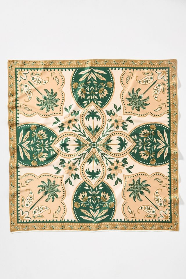 Palm Printed Hair Scarves, Set of 2 #2
