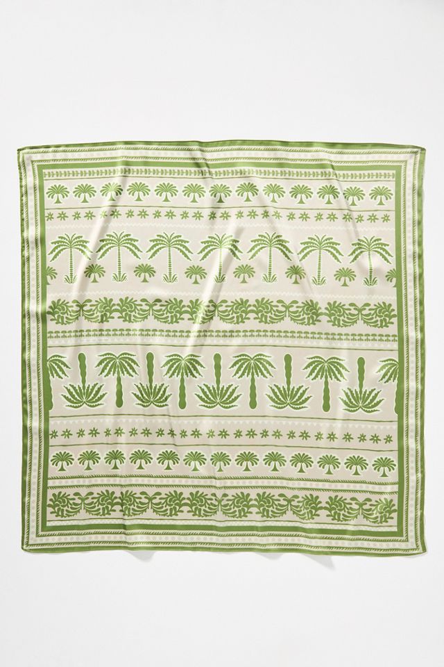Palm Printed Hair Scarves, Set of 2 #3