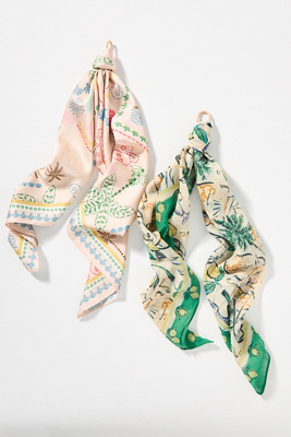 By Anthropologie Bright Icon Hair Scarves, Set Of 2