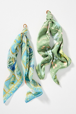 By Anthropologie Bright Icon Hair Scarves, Set Of 2