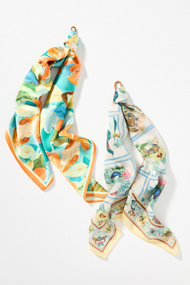 By Anthropologie Bright Icon Hair Scarves, Set Of 2