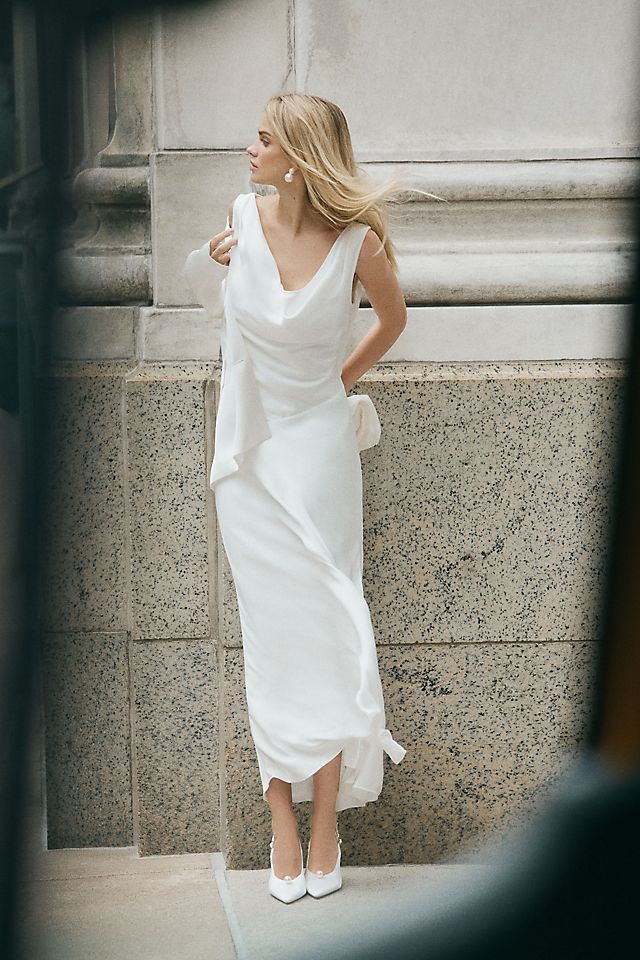 dresses bias cut Dress contemporary edge Tuscan Bloom Silk Slip Dress