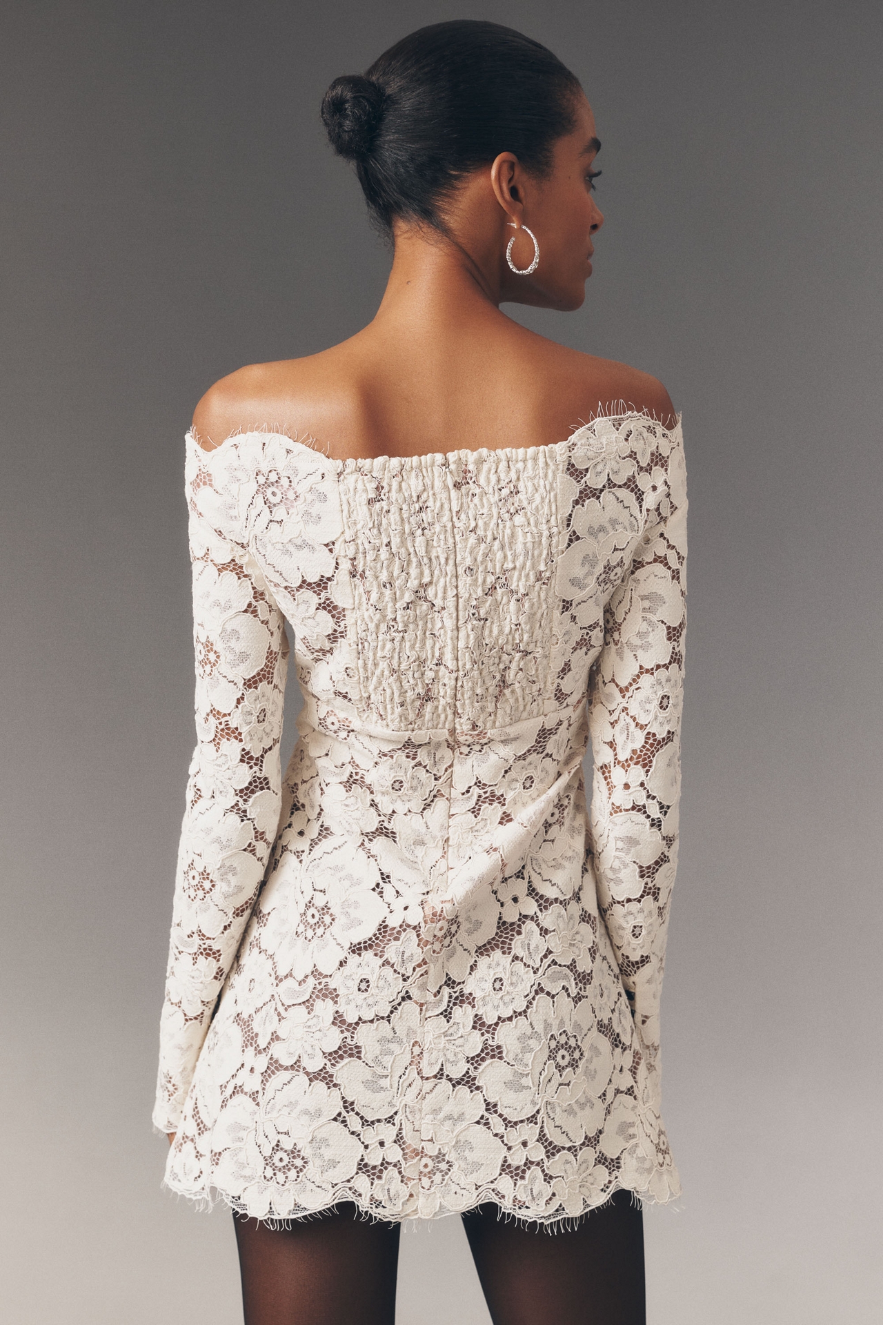 Retrofete Perdita Lace Mini Dress