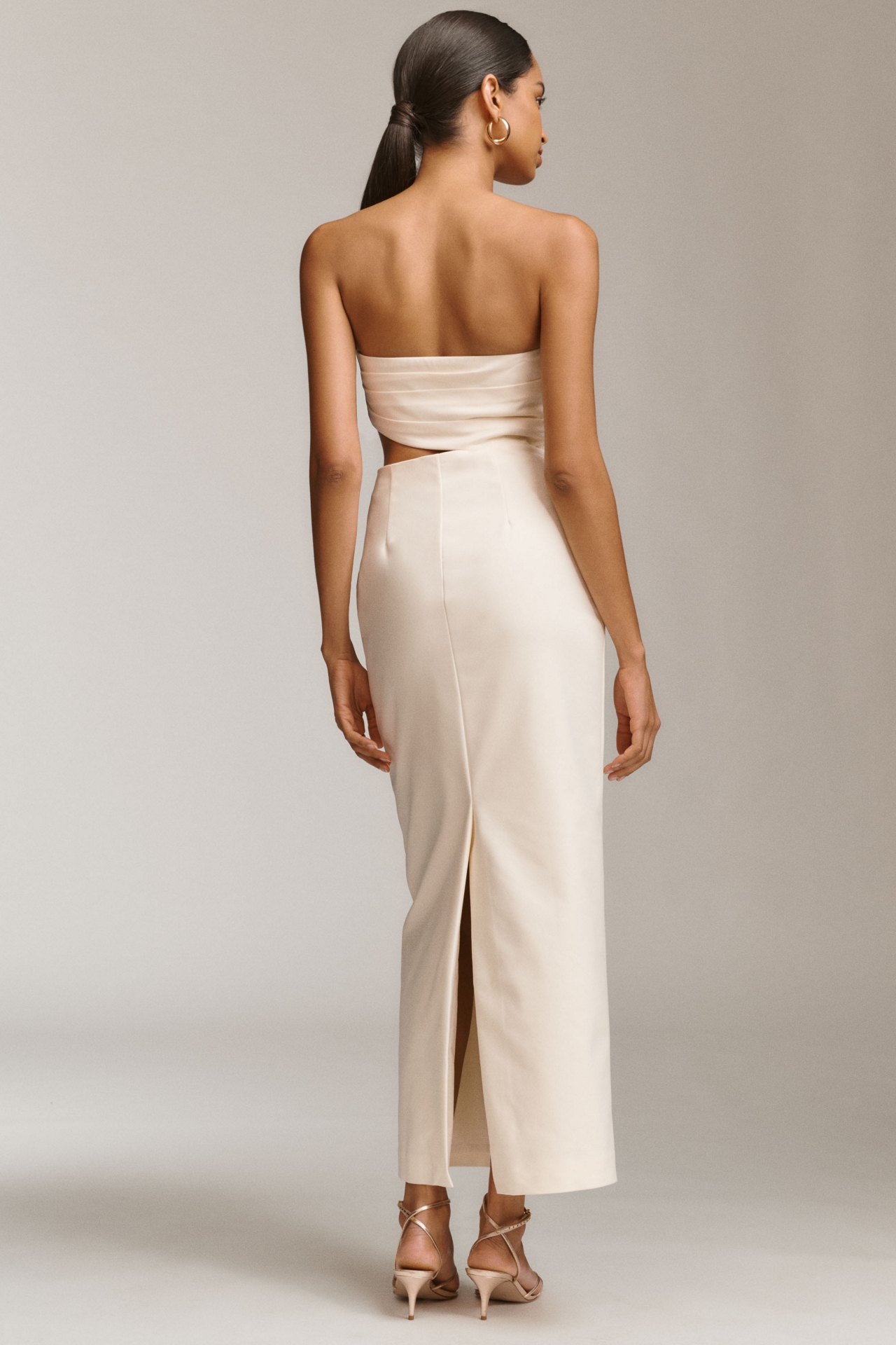 Shona Joy Lani Strapless Cutout Maxi Dress