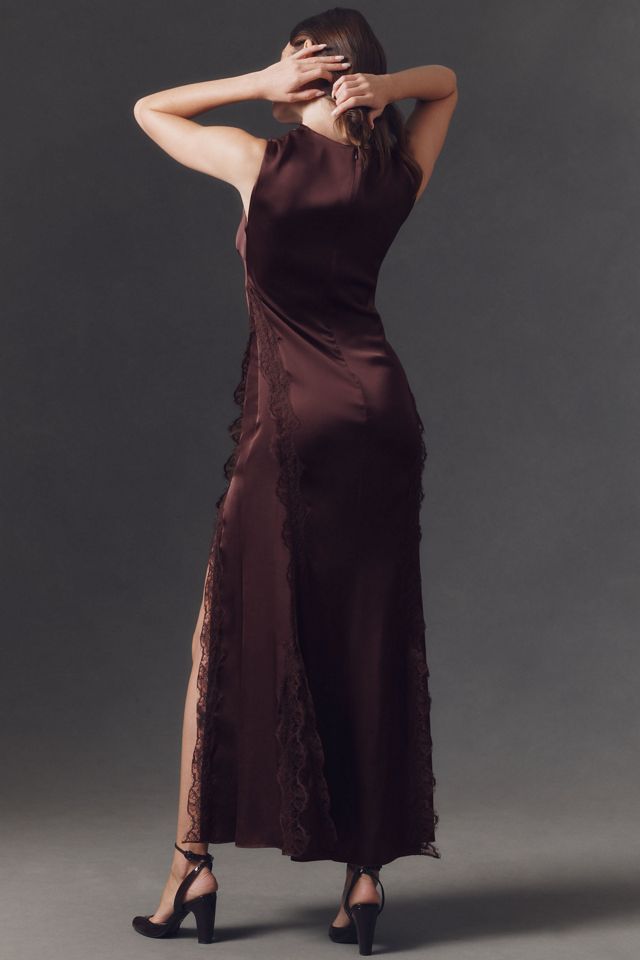 Shona Joy Allegra Lace Paneled Maxi Dress #1
