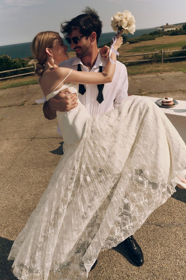 AMUR Leighton Pleated Gown #1
