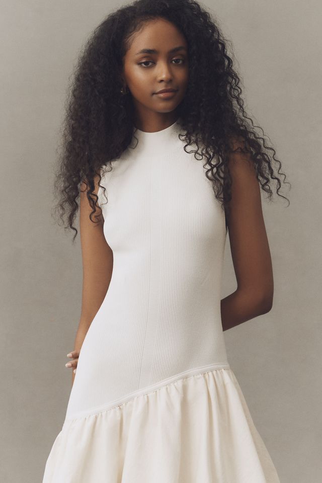 AMUR Eleonora Asymmetric Tiered Midi Dress #2