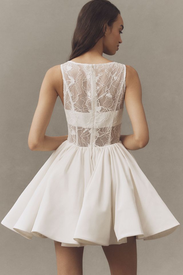 AMUR Lainey Boat-Neck Mini Dress #1