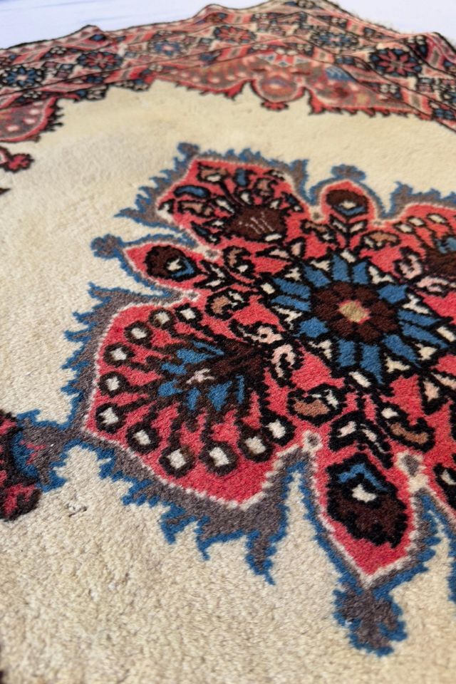 Blue Parakeet Rugs Vintage Floral Rug No. 1010-A #2