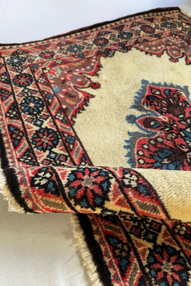 Blue Parakeet Rugs Vintage Floral Rug No. 1010-A #3