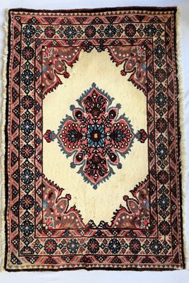 Blue Parakeet Rugs Vintage Floral Rug No. 1010-A