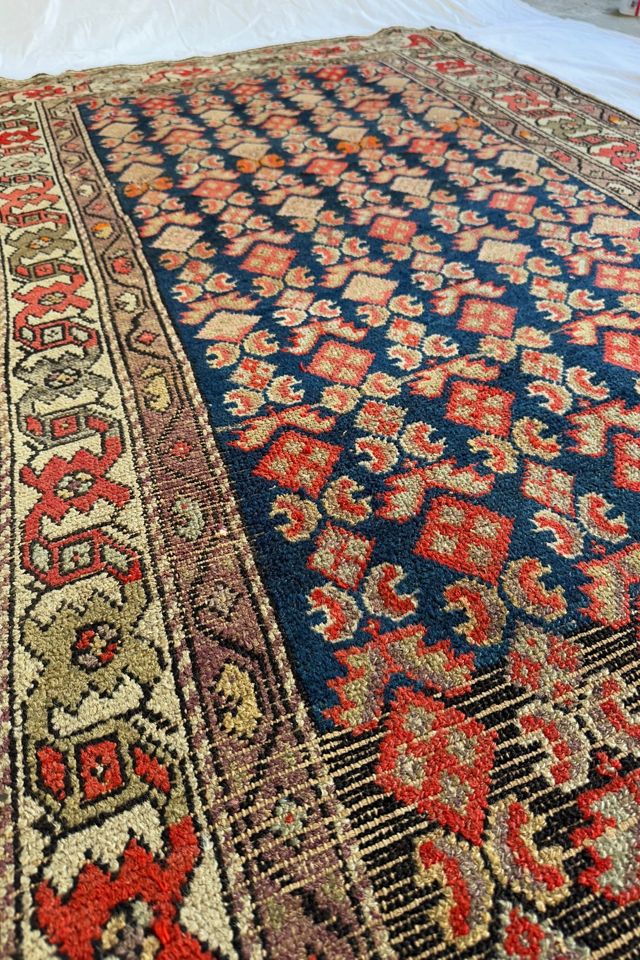Blue Parakeet Rugs Antique Persian Malayer Rug No. 3002 #1