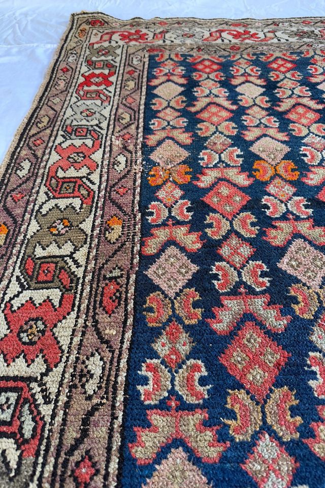 Blue Parakeet Rugs Antique Persian Malayer Rug No. 3002 #4