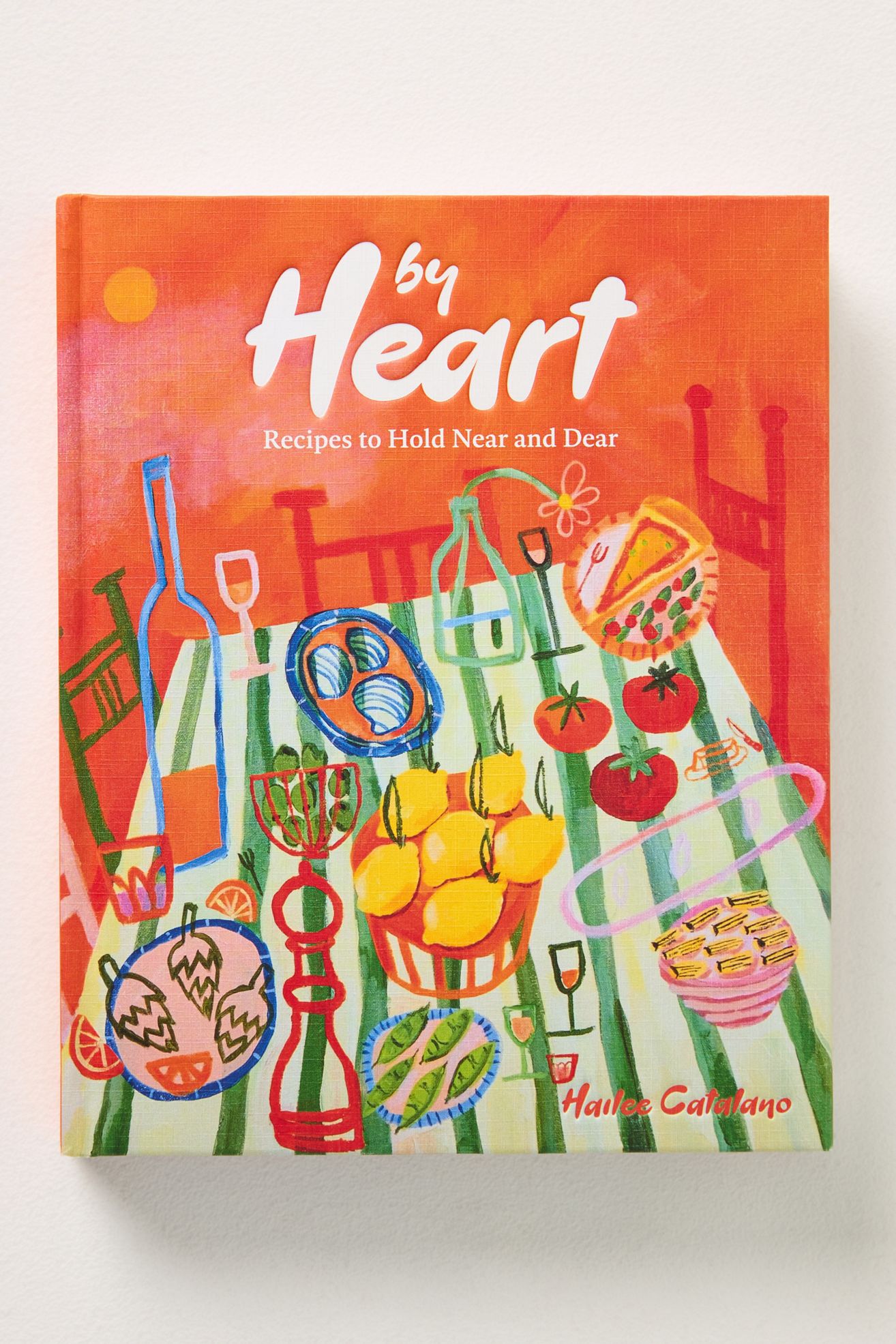 By Heart: Recipes to Hold Near and Dear Hardcover Cookbook - Medium Orange, One Size