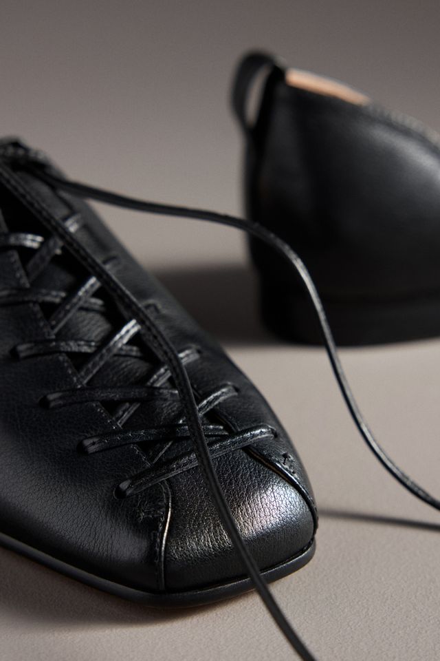 Silent D Palkie Lace-Front Flats #2