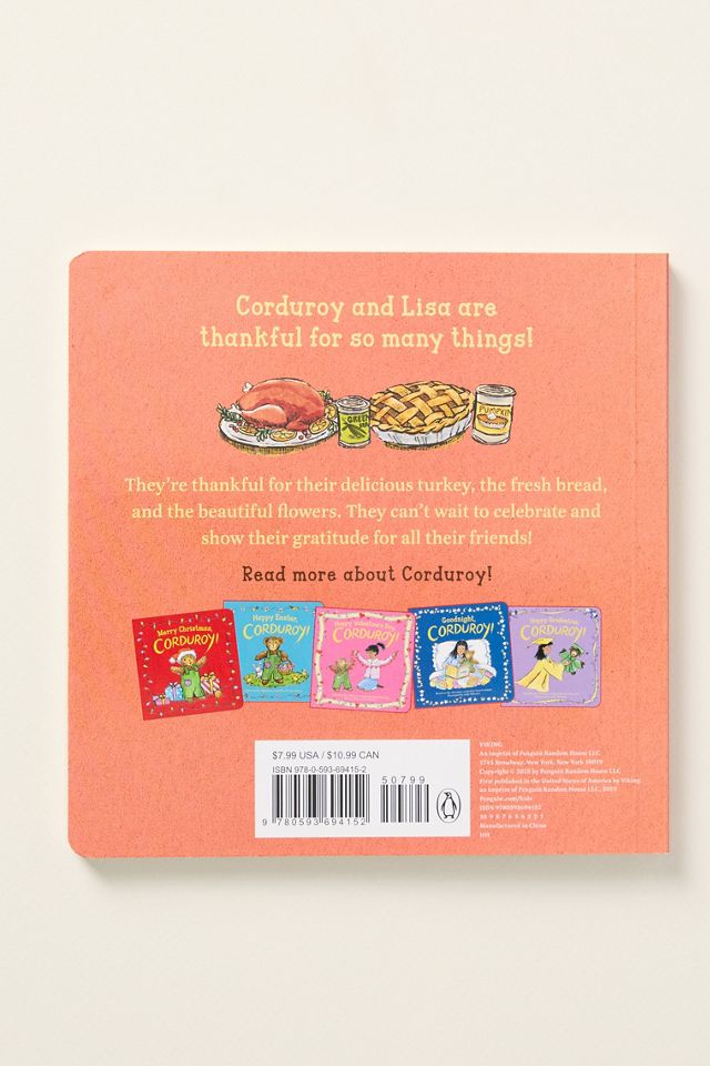 Corduroy Gives Thanks Kids Hardcover Book #3