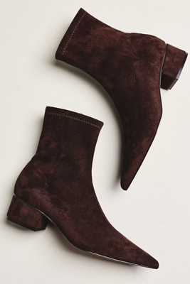 Silent D Short Kali Ankle Boots In Brown