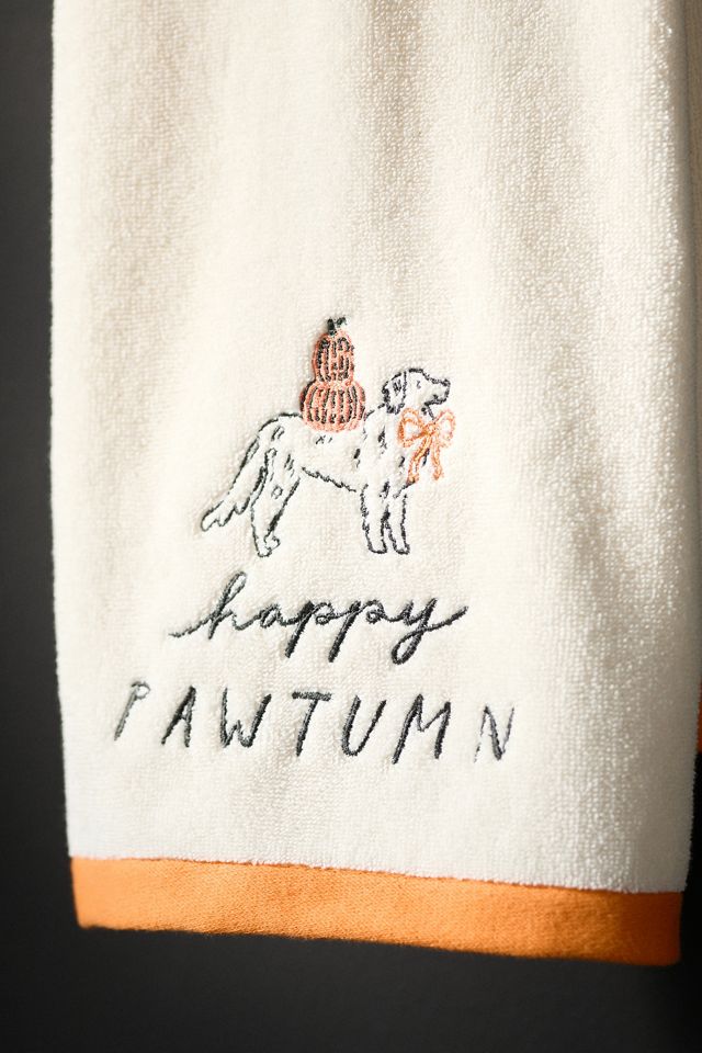 Krissy Mast Happy Pawtumn Cotton Hand Towel #2