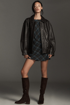 Silent D Block-heel Knee-high Boots In Brown