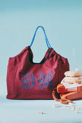 Damson Madder Bow Denim Tote | Anthropologie